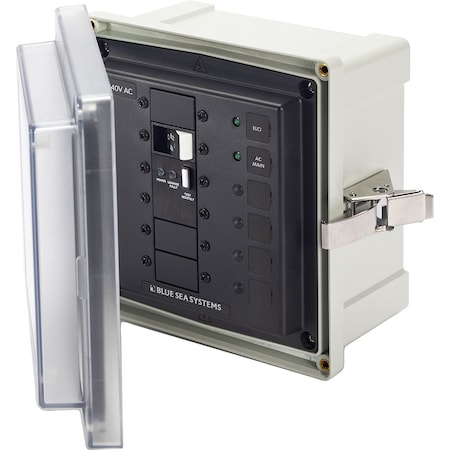 Blue Sea Systems Blue Sea 3120 SMS Surface Mount System Panel Enclosure - 240V AC/50A E 3120